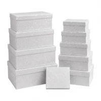 Набір подарункових коробок 10шт прямокутних 0010-White