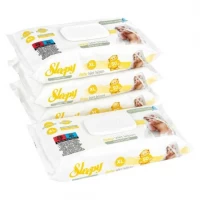 Вологі серветки 50шт ТМ SLEEPY Extra XL дитячі з клапаном Вологі серветки 50шт ТМ SLEEPY Extra XL дитячі з клапаном