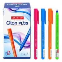Ручка кулькова 0,7мм 50шт Oton Plus RADIUS 506056 синя Ручка кулькова 0,7мм 50шт Oton Plus RADIUS 506056 синя
