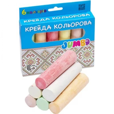 Крейда 6 кольорів JAMBO С Крейда 6 кольорів JAMBO С
