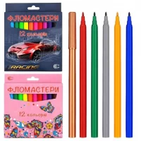 Фломастер 12 кольорів Картон С 950-12