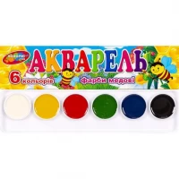 Акварель 6 кольорів Колорит картон 18*3,5см