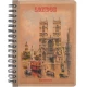 Книжка записна A6 KRAFT 80арк., клітинка, спіраль Книжка записна A6 KRAFT 80арк., клітинка, спіраль