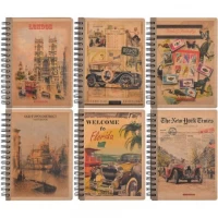 Книжка записна A6 KRAFT 80арк., клітинка, спіраль Книжка записна A6 KRAFT 80арк., клітинка, спіраль