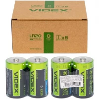 Батарейка Videx LR2O / D 2pcs SHRINK V-290980