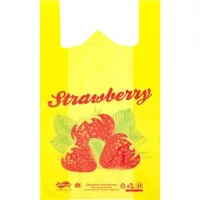 Пакет поліетиленовий 52*29см Strawberry 30кг жовтий