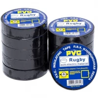 Ізолента ПВХ чорна 20м, 17*0,18мм Rugby Х4-13