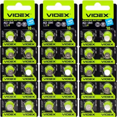 Батарейка Videx таблетка AG 3