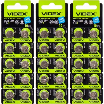 Батарейка Videx таблетка AG 13 Батарейка Videx таблетка AG 13