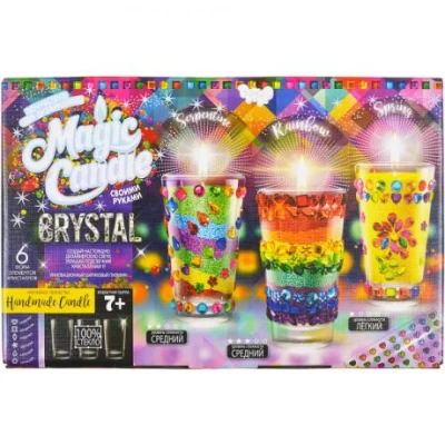 Набір парафінові свічки з кристалами MAGIC CANDLE CRYSTAL MgC-02-01 Набір парафінові свічки з кристалами MAGIC CANDLE CRYSTAL MgC-02-01