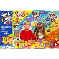 Великий набір для творчості 4 в 1 BIG CREATIVE BOX з кінетичним піском BCRB-0O1-01U Великий набір для творчості 4 в 1 BIG CREATIVE BOX з кінетичним піском BCRB-0O1-01U