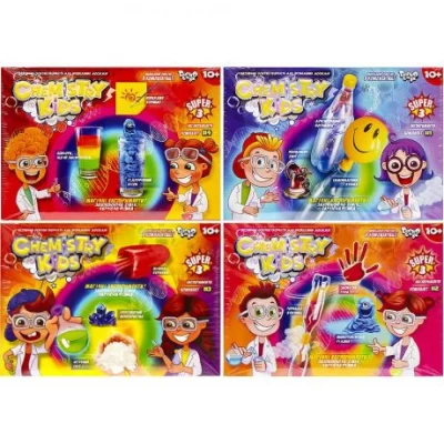 Набір для проведення хімічних дослідів CHEMISTRY KIDS економ укр. CHK-02-02U