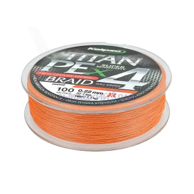Шнур Kalipso Titan PE X4 OR 100м 0.22мм