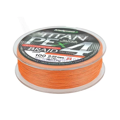 Шнур Kalipso Titan PE X4 OR 100м 0.28мм