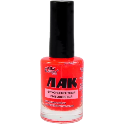 Лак рыболовный флуоресцентный Corona красный