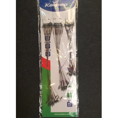 Набор стальных поводков Kalipso 1x7 10кг (60шт.) американка