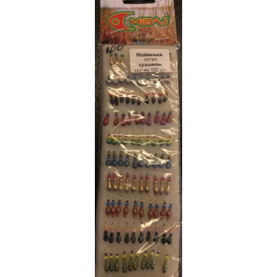 Набор мормышек Midas Литаякрашеная (100шт.) Набор мормышек Midas Литаякрашеная (100шт.)