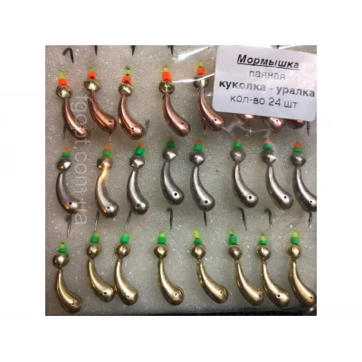 Мормышка Mildas паяная Куколка-Уралка (24шт.) Мормышка Mildas паяная Куколка-Уралка (24шт.)