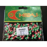 Поплавок зимний Mildas #1 зеленый (100шт)