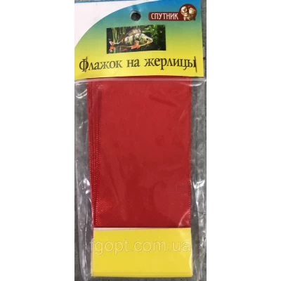 Флажок на жерлицу самоклейка красный Флажок на жерлицу самоклейка красный