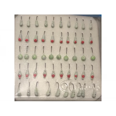 Набор мормышек Midas светонакопительные (50шт.) Набор мормышек Midas светонакопительные (50шт.)