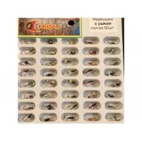 Мормышка Mildas паяная Мормышка с ушком (50шт.) в блистере