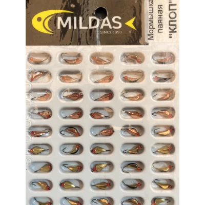 Мормышка Mildas паяная Клоп (50шт.) в блистере Мормышка Mildas паяная Клоп (50шт.) в блистере