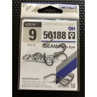 Крючок Owner 50188 ISEAMA with Eye #9 (qty.10)