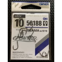 Крючок Owner 50188 ISEAMA with Eye #10 (qty.10)