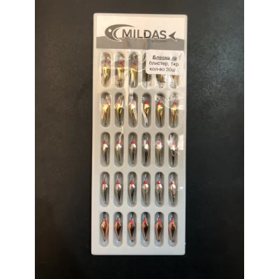Блесна Midas блистер №1 (30 шт.) Блесна Midas блистер №1 (30 шт.)