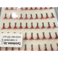 Тройник Mildas с красной каплей №16 (50шт.)