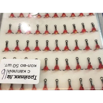 Тройник Mildas с красной каплей №16 (50шт.) Тройник Mildas с красной каплей №16 (50шт.)