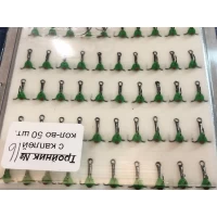 Тройник Mildas с зеленой каплей №16 (50шт.)