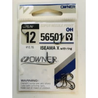 Крючок Owner 56501 ISEAMA X wEye #12 (qty. 9)