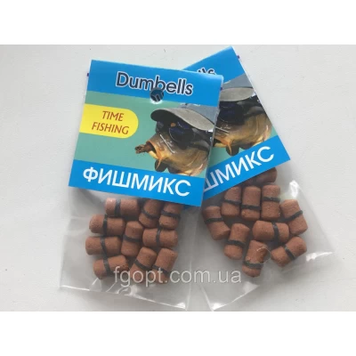 Мини-бойлы TimeFishing dumbells Фиш-микс 7*14 (10шт.)