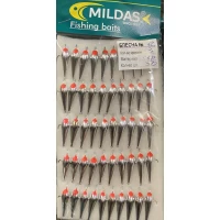 Блесна Mildas средняя №12 белая на 3 крючка  (50 шт.)