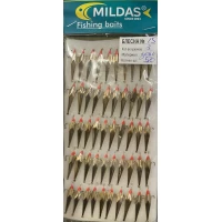Блесна средняя Mildas №15 золото на 3 крючка (50 шт.)