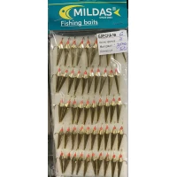 Блесна Mildas средняя № 6 золото на 3 крючка  (50 шт.)