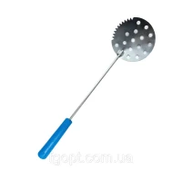 Черпак рыболовный (ложка, шумовка) с пластиковой ручкой