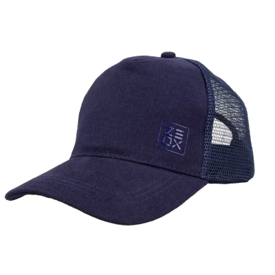Кепка ZEOX Trucker Minimal синя з сiткою