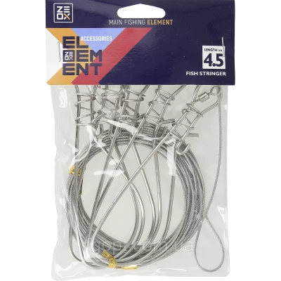 Кукан Zeoxна тросе (5 замков) 4.5m Кукан Zeoxна тросе (5 замков) 4.5m