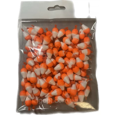 Поплавок зимний Яйцо бело-красное (100шт.) Поплавок зимний Яйцо бело-красное (100шт.)