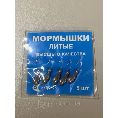 Мормышка свинцовая №10 (5шт) Мормышка свинцовая №10 (5шт)
