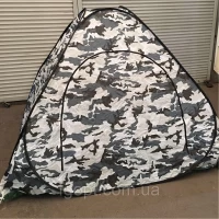 Палатка круглая зимняя 2.5*2.5m (автомат) с дном на змейке Камуфляж