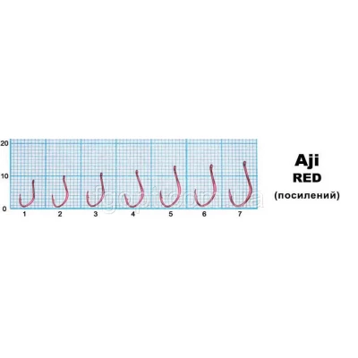 Крючок Оптимист Aji Red (усиленный) #6