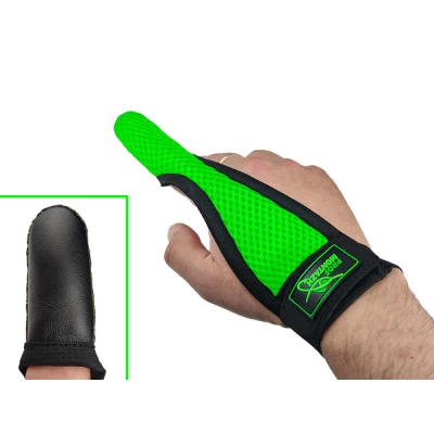 Перчатка для силового заброса Spod Casting (Напальчник) зеленая