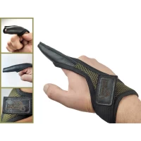 Напальчник для силового заброса Коготь S-M (Хаки)