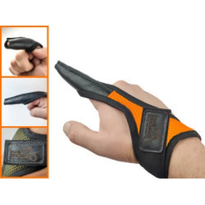 Напальчник для силового заброса Коготь S-M (Оранжевый)