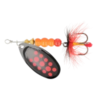 Блесна ZEOX Reactive №4 9г 010 BlackRed Dot NEW 2025