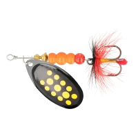 Блесна ZEOX Reactive №4 9г 011 BlackYellow Dot NEW 2025